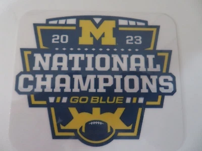 MICHIGAN WOLVERINES 2023 FÚTBOL UNIVERSITARIO #1 CAMPEONES NACIONALES GO IMÁN AZUL Foto 1 de 2