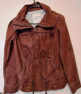 Mujer Mossino Supply Co. Pana Marrón Chaqueta/Abrigo Talla L Carrera, Informal, Otoño Foto 1 de 4