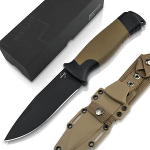 Boker Plus Desertman Fixed Knife 4.53" Blade 12C27 TPR Handle Outdoor - 02BO083 - Picture 1 of 15