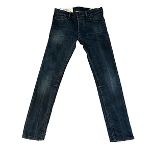Diesel Mens Jeans Slim Carrot Fit Stretch Dark Blue Wash Tepphar-X W28 L30 - Picture 1 of 12