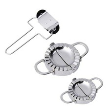 Stainless Steel Manual Dumpling Maker Wrapper Cutter Machine Kitchen Utensil