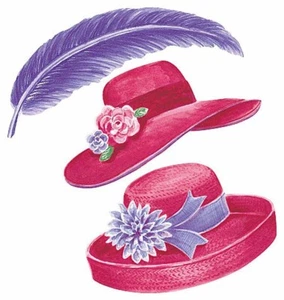 25 Sassy Hats WALLIES CUTOUTS - Picture 1 of 1