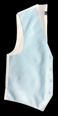 New Mens Capri Light Blue Tuxedo Vest Fullback Wedding Groom Prom Church Suit LL - Image 1 of 3
