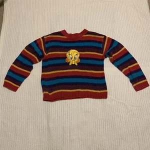 Vintage 1998 Looney Tunes Acrylic Tweety Sweater. Girls M(10/12) - Picture 1 of 10