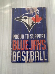 Toronto Blue Jays MLB 17" x 11" Wood Decorative Indoor Sign Wincraft Brand New - Picture 1 of 2