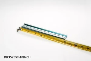 Neu Hutschiene geschlitzt Stahl, vorgeschnitten 35 mm x 7,5 mm, 250 mm (~10 (9,8) Zoll) lang - Bild 1 von 4