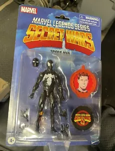MARVEL LEGENDS BLACK COSTUME SPIDERMAN FIGURE, SECRET WARS RETRO FIGURE - Picture 1 of 2