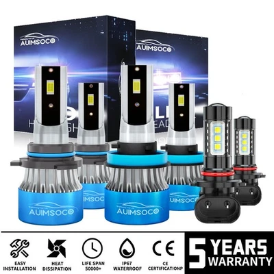 For Mazda CX-9 Grand Touring Sport Utility 3.7L 07-12 LED Headlights Fog Bulbs - Изображение 1 из 4