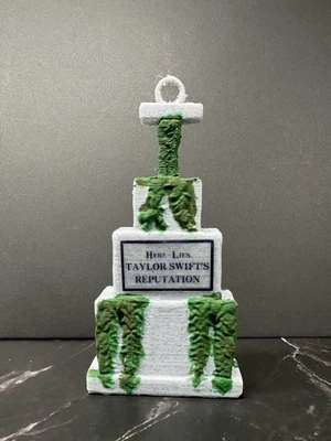 Here Lies Taylor Swift's Reputation Ornament - 3D printed dupe - Image 1 of 2