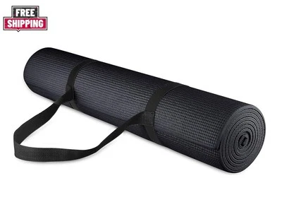BalanceFrom BFGY-P1BLK GoYoga All Purpose High Density Non-Slip Exercise Yoga... - Image 1 of 4