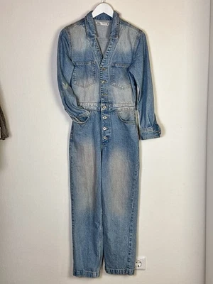 Zara Jumpsuit Einteiler Overall Jeans Gr. S - Bild 1 von 4