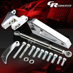 POLISHED ALUMINUM ALTERNATOR BRACKET FOR GEN 1 CHEVY SBC SHORT WATER PUMP SWP - Picture 1 of 4