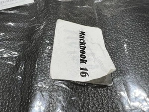 MacBook Black Genuine Pebbled Leather Envelope Sleeve Case Fits Mac 16/Pro 16 - Picture 1 of 20