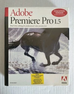 Adobe Premiere Pro 1.5 Software EDUCATION VERSION 2004 NEW SEALED - Picture 1 of 5