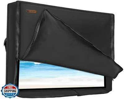 3-Side Zippered Box-Shaped Outdoor TV Cover 39 to 40 Inch Waterproof, 600D He - Image 1 of 4