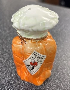 Collectible Vintage Orange Carrot Pepper Shaker Knobler Ceramics Of Japan - Picture 1 of 7