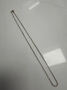 VINTAGE 9ct GOLD BELCHER TYPE LINK NECKLACE - Picture 1 of 8