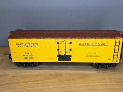K-Line O Gauge Baltimore & Ohio B&O Refrigerator Train Box Car Reefer 6421091 - Image 1 of 4