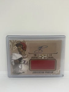 Triple Threads Unity Jumbo Relics Gold 2014/25 Jurickson Profar #UAJR-JPR automático - Imagen 1 de 2