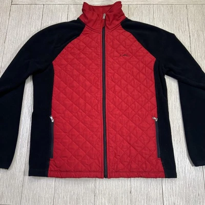 Chaqueta Ralph Lauren LRL Lauren Active para mujer grande roja negra acolchada polar Foto 1 de 4