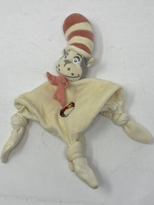 Manta de seguridad natural para bebé Dr Seuss Cat in the Hat nudos color crema amorosa Foto 1 de 2