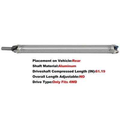 Drive shaft For Cadillac Escalade ESV GMC Yukon XL Denali 2015 2016 2017-2018 Foto 1 de 4