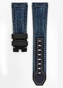 NEW Authentic Graham Chronofighter Superlight 24 x 20mm Jeans Watch Strap Band - Picture 1 of 2