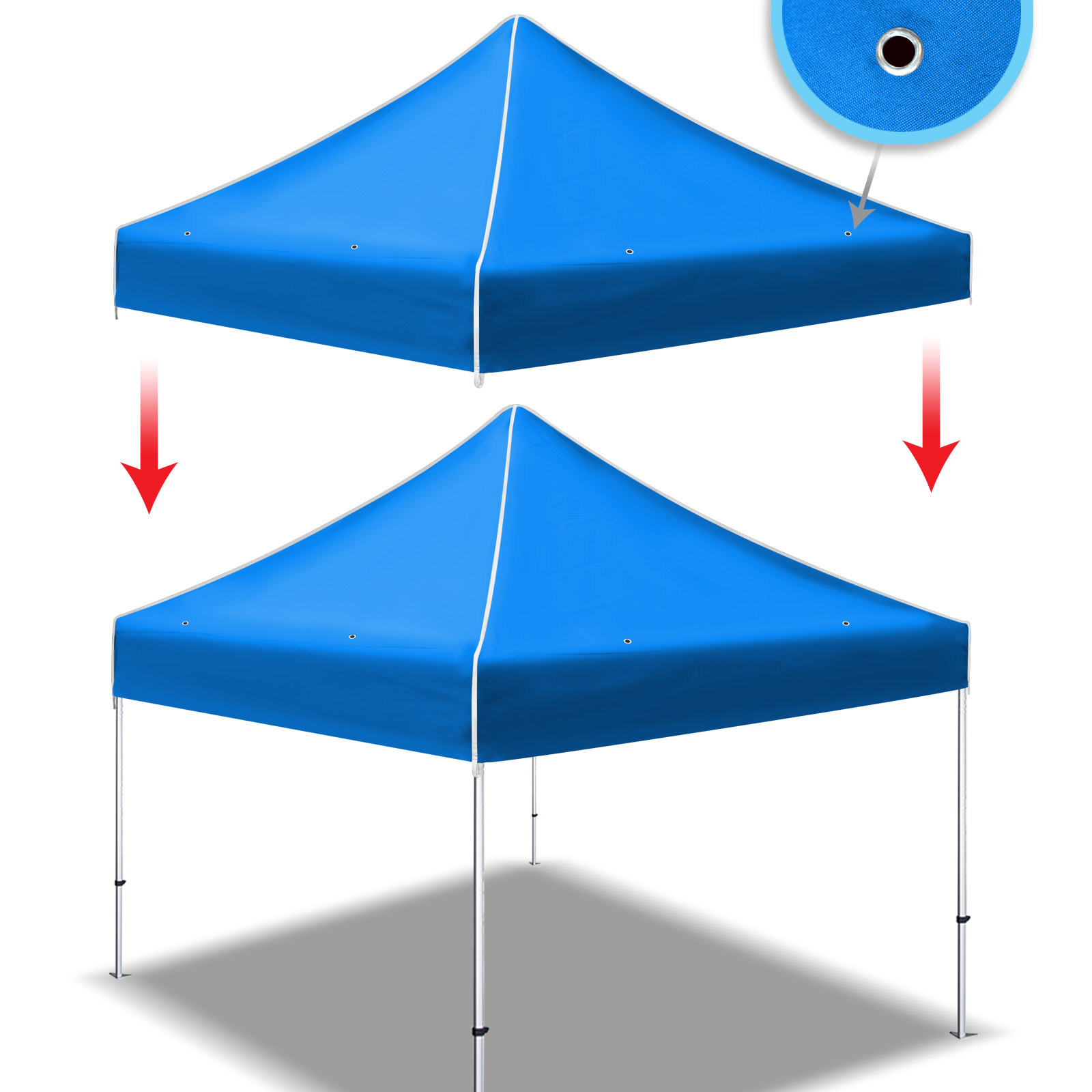 Replacement Canopy for 10'x10' Ez POP 