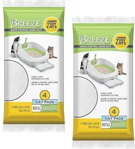 Paquete de 2 almohadillas de control de olores Breeze Purina ordenadas gatos 16,9"" x 11,4"" NUEVAS EN BOLSA - Imagen 1 de 3
