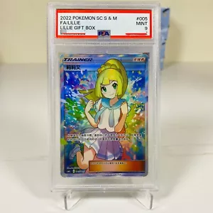 Pokemon TCG S-Chinese Liliie #CSMLC 005/005 Gift Box Near Mint Sun&Moon PSA 9 - Picture 1 of 3