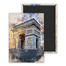 Arc de Triomphe Paris France-Magnet Personnalisé 54x78mm Photo Frigo