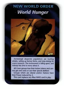 NWO: World Hunger Card Unlimited INWO Illuminati New World Order Game LP - Picture 1 of 4
