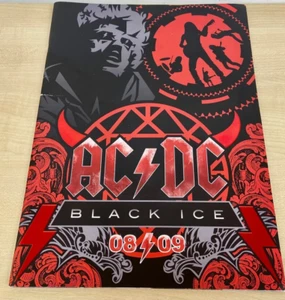 AC/DC - 2008/09 Black Ice Concert Tour Programme/Program/with orig Ticket Stubs - Picture 1 of 4