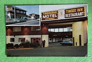 Coos Bay Oregon OR Timberlodge Motel Timber Inn Restaurant Vintage Postcard - Picture 1 of 2