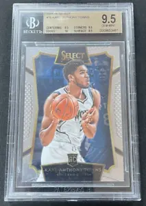 2015-16 Panini Select Karl Anthony Towns Rookie RC BGS 9.5 Gem Mint #16 Wolves - Picture 1 of 2