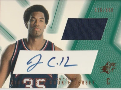 Jason Collins 2001 UD SPx jersey rookie RC autograph auto card 97 /800 - Image 1 of 2