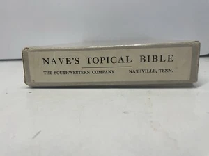Naves Topical Bible Southwestern Thumb Index Vintage Very Good 1962 Free Ship - Bild 1 von 17