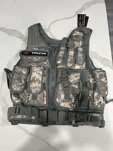 Tactical Vest Military Combat Armor Vest Mens Hunting Paintball Vest Adjustable - Picture 1 of 2