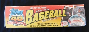 Topps 1991 Official Major League Baseball Complete 792 Card Set - Factory Sealed - Picture 1 of 6