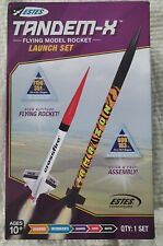 Estes 1469 Tandem-X Flying Model Rocket Launch Set, Crossfire ISX & Amazon - NEW