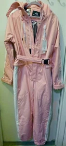 Arctic Queen Ski Snowsuit Women's Size L Waterproof Pink /White One Piece NEW! - Picture 1 of 6