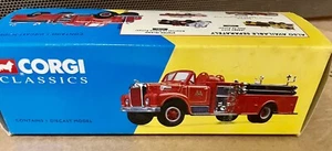 CORGI CLASSICS Mack Malvern B Series Fire Truck NIB 1/50 SCALE 52601 - Picture 1 of 5