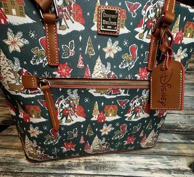 NUEVO Bolso de Mano Disney Dooney & Bourke 'Vintage Christmas' Shopper Mickey Minnie Foto 1 de 4