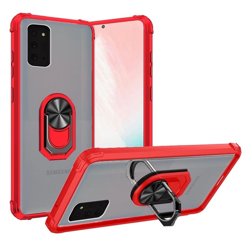 Clear Red GSA Bumper Case w/Ring Stand for Samsung Galaxy Note 20 - Image 1 of 1