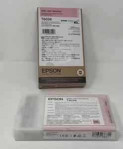 EPSON T6036 VIVID LIGHT MAGENTA 220ml INK STYLUS PRO 7880 9880 exp. 12/2026 - Photo 1/7
