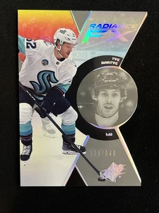 23-24 UD SPx Hockey Rookie Radiance FX RFX-92 Tye Kartye /949 - Picture 1 of 2