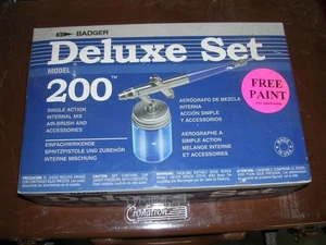Neu, werkseitig versiegelt Badger 200-3 Deluxe Airbrush Set - Bild 1 von 5