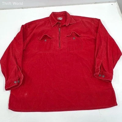 Camisa Pullover Chaqueta Para Hombre Vintage Años 90 Marlboro Rojo Pana 1/4 Cremallera XL Foto 1 de 4