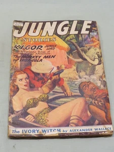 Vintage Jungle Stories Pulp Primavera 1951 Vol 5 n.2 - Foto 1 di 4