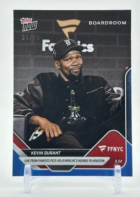 2025 Topps NOW Kevin Durant Traded at Fanatics Fest Blue Foil /75 #KDFF - image 1 of 2